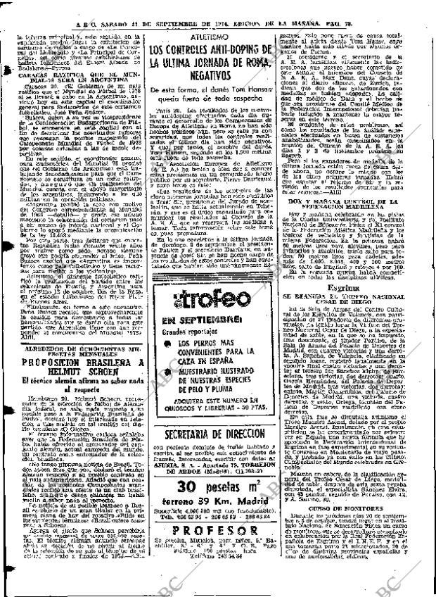 ABC MADRID 21-09-1974 página 78