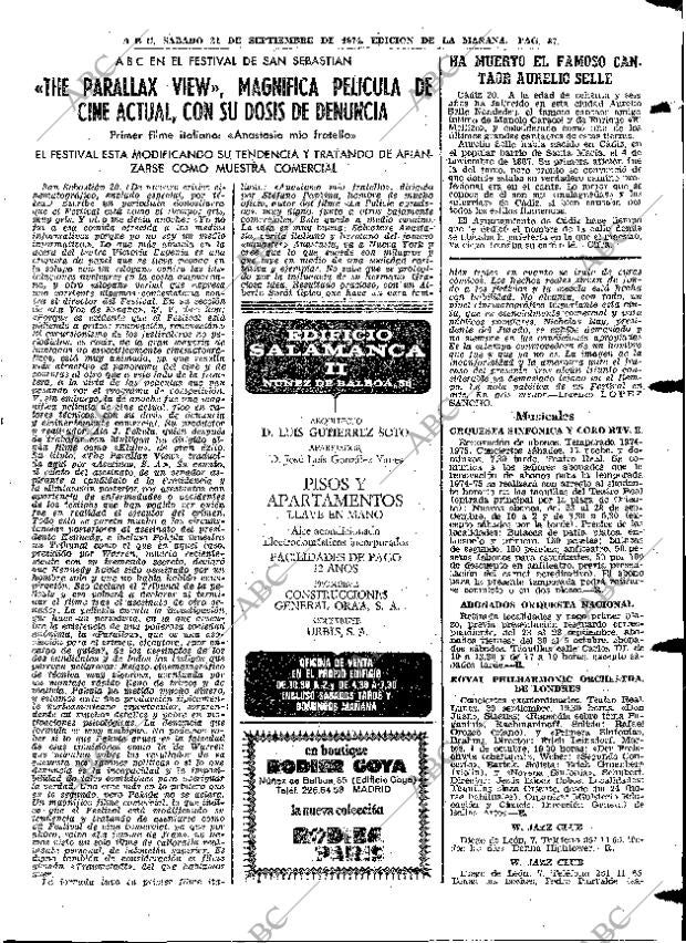 ABC MADRID 21-09-1974 página 87