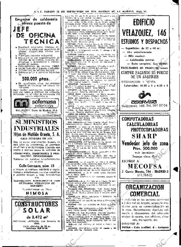 ABC MADRID 21-09-1974 página 93