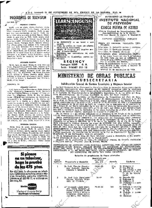 ABC MADRID 21-09-1974 página 96