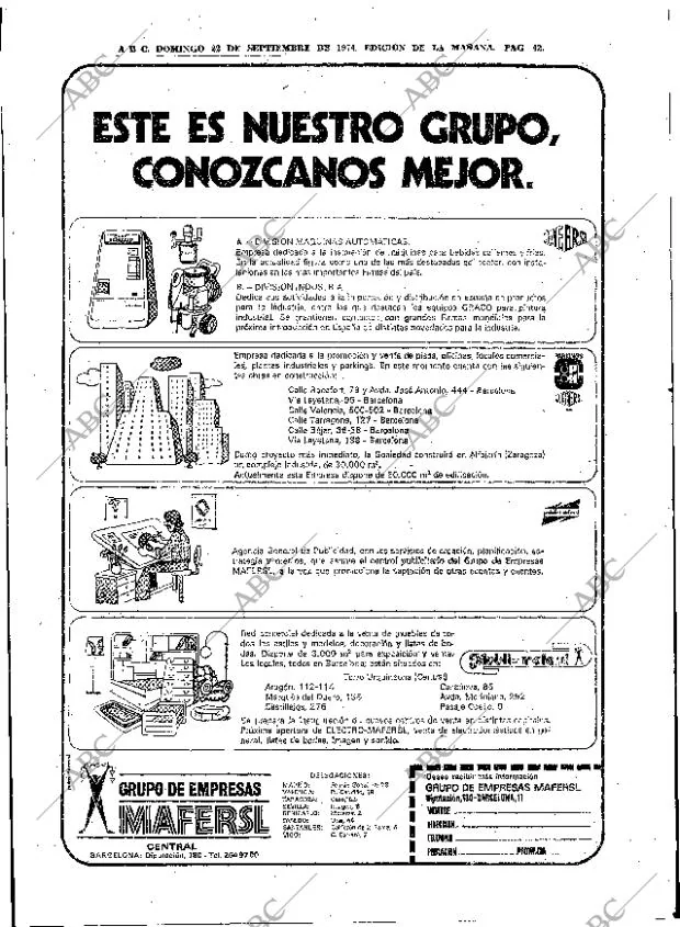 ABC MADRID 22-09-1974 página 36