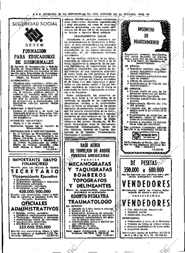 ABC MADRID 22-09-1974 página 38