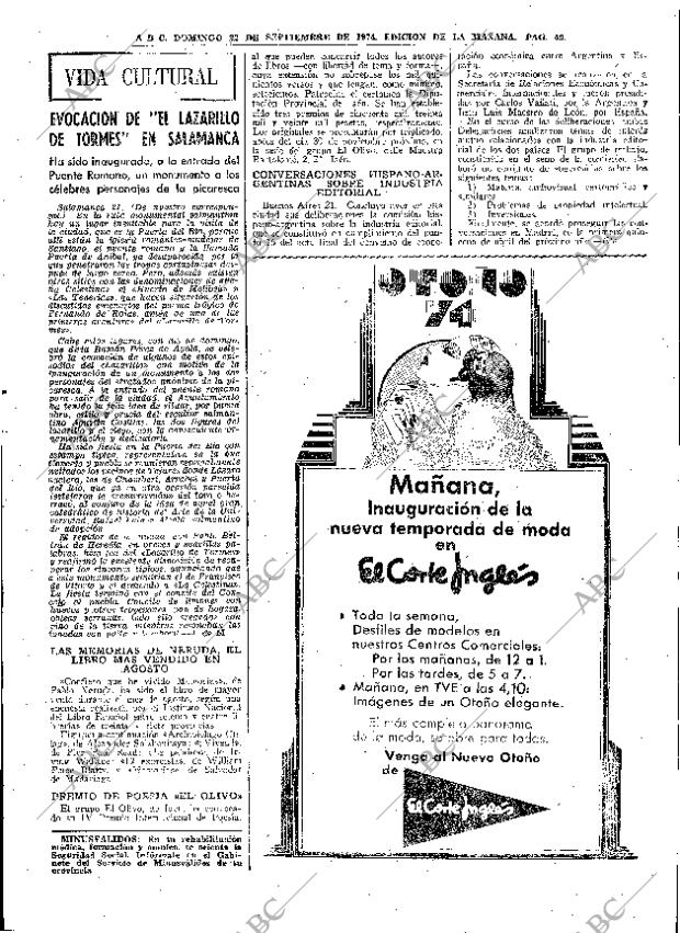 ABC MADRID 22-09-1974 página 43