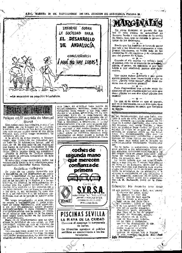 ABC SEVILLA 24-09-1974 página 35