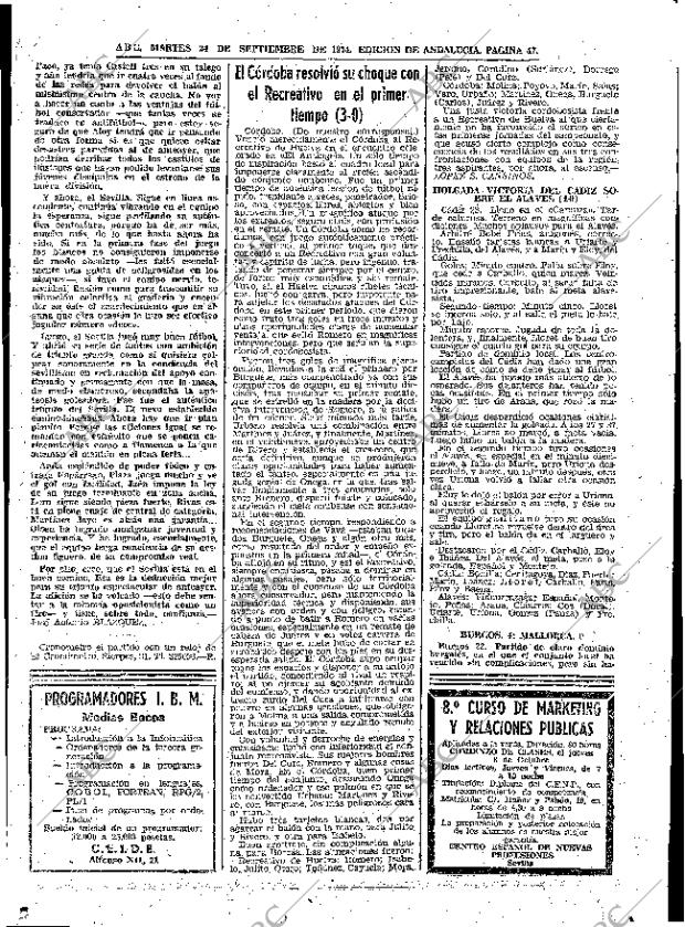 ABC SEVILLA 24-09-1974 página 47