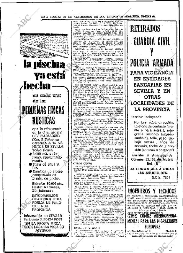 ABC SEVILLA 24-09-1974 página 66