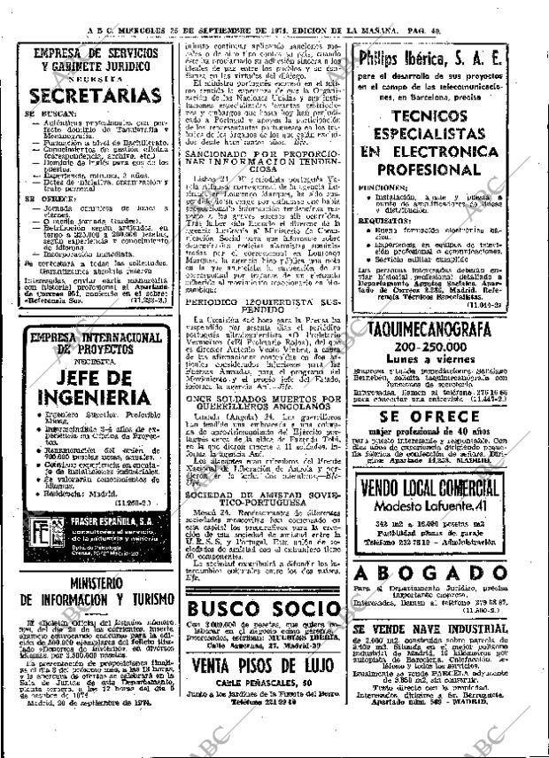 ABC MADRID 25-09-1974 página 40