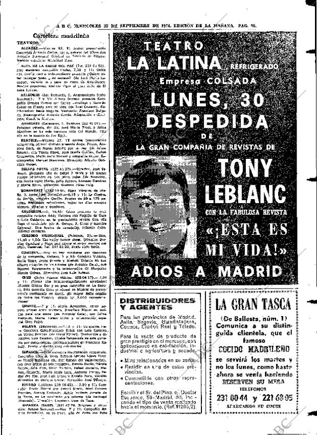 ABC MADRID 25-09-1974 página 95