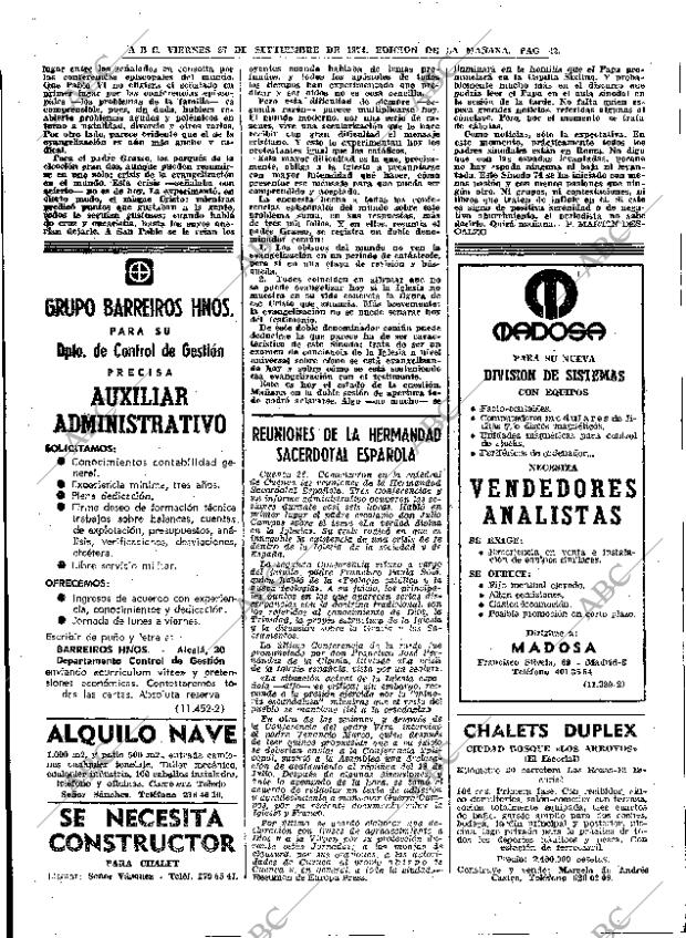 ABC MADRID 27-09-1974 página 38