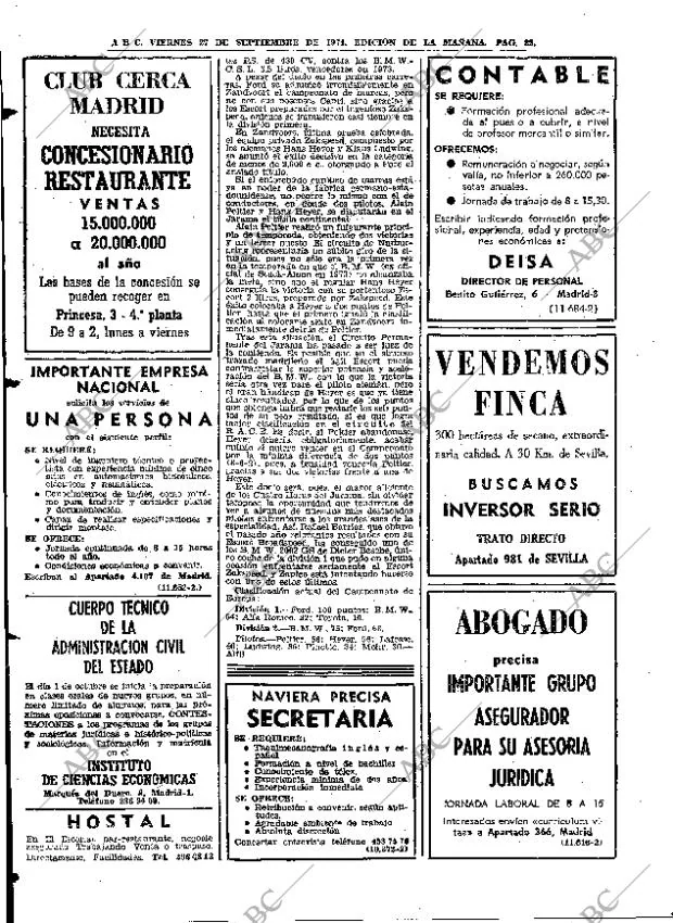 ABC MADRID 27-09-1974 página 78