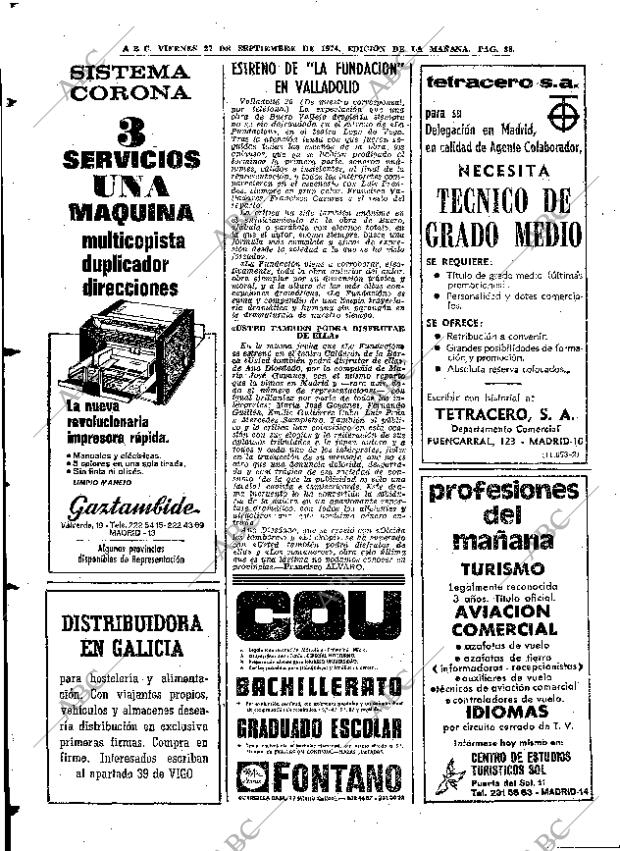 ABC MADRID 27-09-1974 página 84