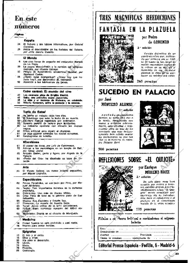 BLANCO Y NEGRO MADRID 28-09-1974 página 23