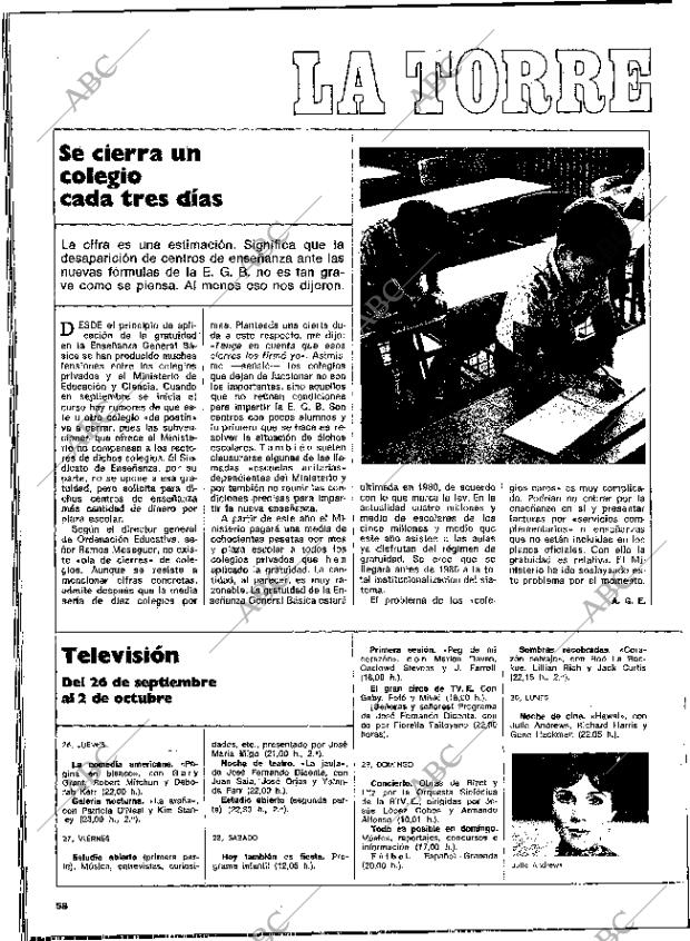 BLANCO Y NEGRO MADRID 28-09-1974 página 58