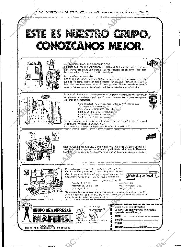 ABC MADRID 29-09-1974 página 22