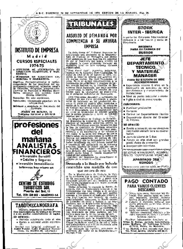 ABC MADRID 29-09-1974 página 26