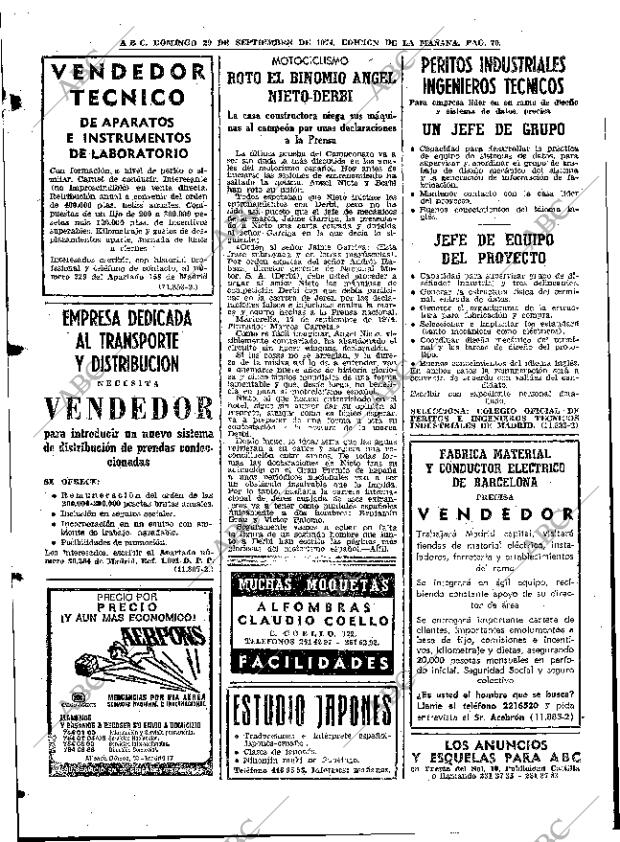 ABC MADRID 29-09-1974 página 66