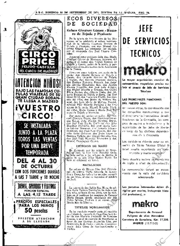 ABC MADRID 29-09-1974 página 70