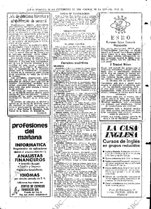 ABC MADRID 29-09-1974 página 77