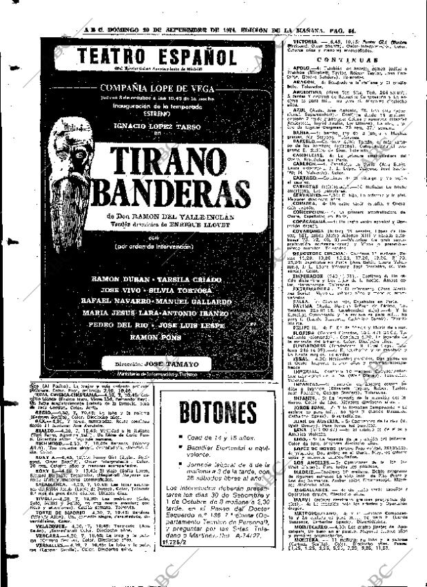 ABC MADRID 29-09-1974 página 80