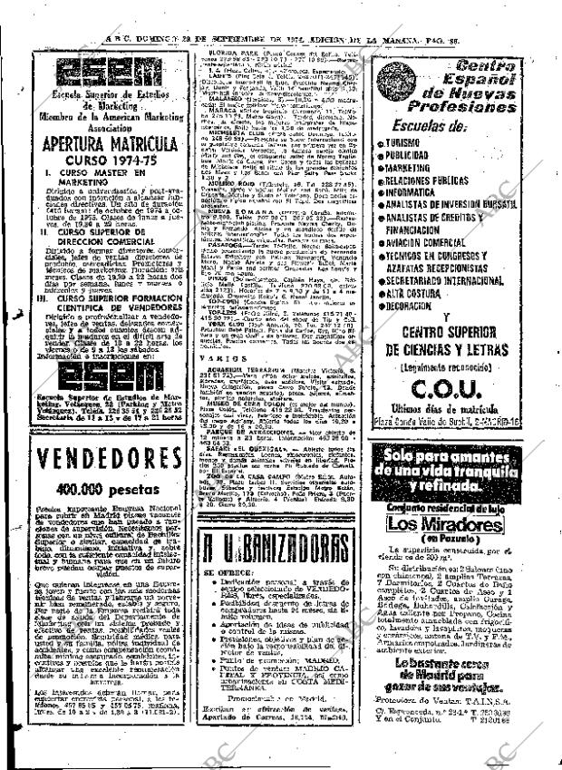 ABC MADRID 29-09-1974 página 82