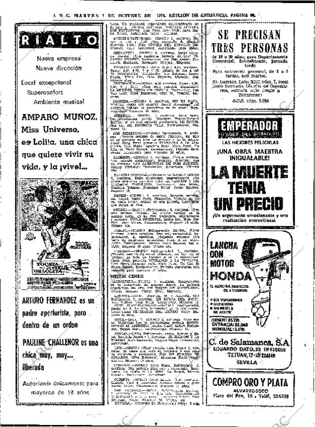 ABC SEVILLA 01-10-1974 página 60