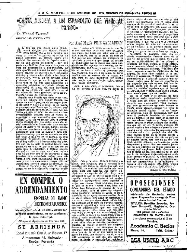 ABC SEVILLA 01-10-1974 página 65