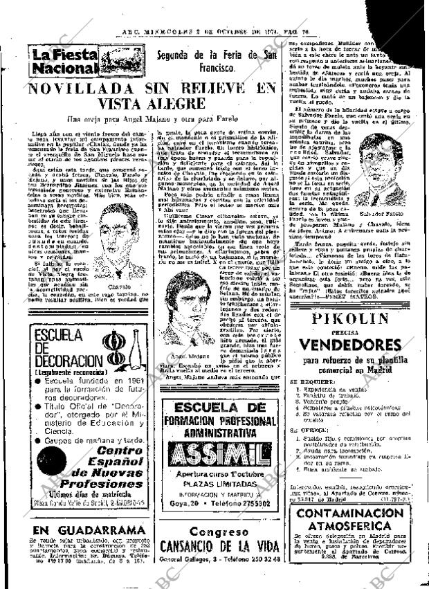 ABC MADRID 02-10-1974 página 76