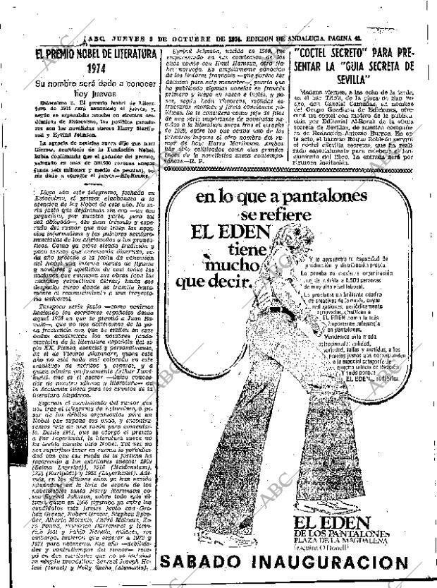 ABC SEVILLA 03-10-1974 página 43