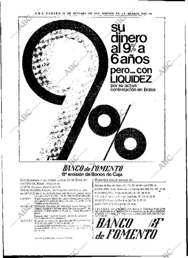 ABC MADRID 12-10-1974 página 64