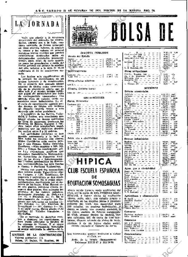 ABC MADRID 12-10-1974 página 74