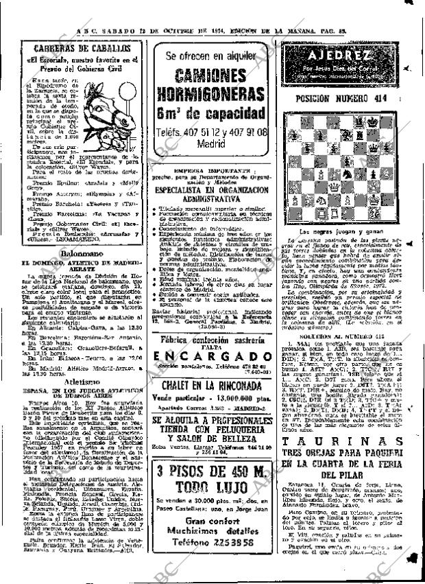 ABC MADRID 12-10-1974 página 85