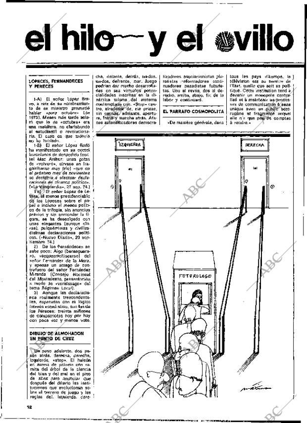 BLANCO Y NEGRO MADRID 12-10-1974 página 12