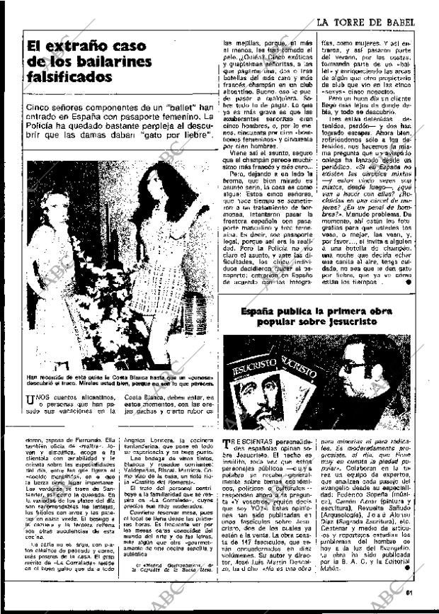 BLANCO Y NEGRO MADRID 12-10-1974 página 61