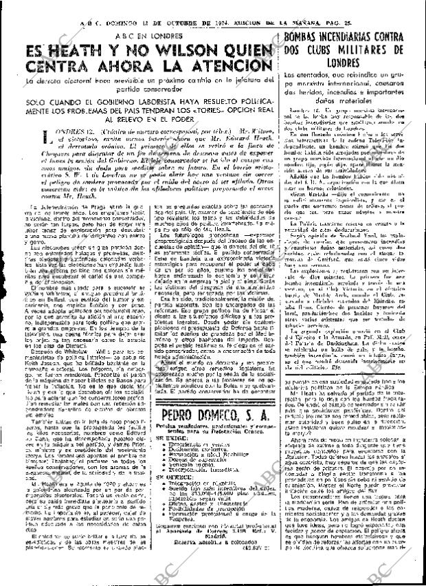 ABC MADRID 13-10-1974 página 25