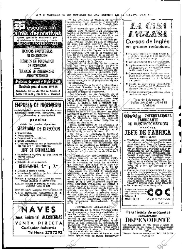 ABC MADRID 13-10-1974 página 32