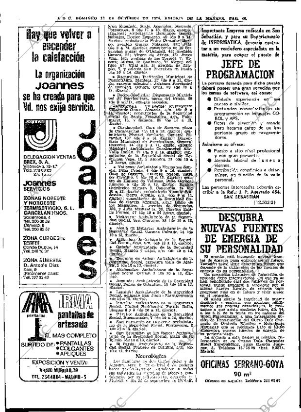 ABC MADRID 13-10-1974 página 46