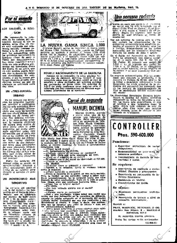 ABC MADRID 13-10-1974 página 75