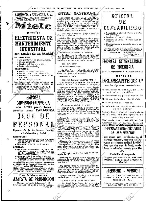 ABC MADRID 13-10-1974 página 80
