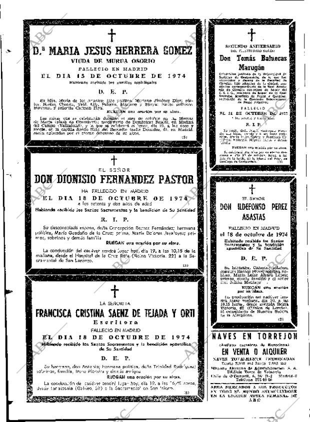 ABC MADRID 19-10-1974 página 114