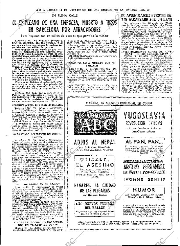 ABC MADRID 19-10-1974 página 39