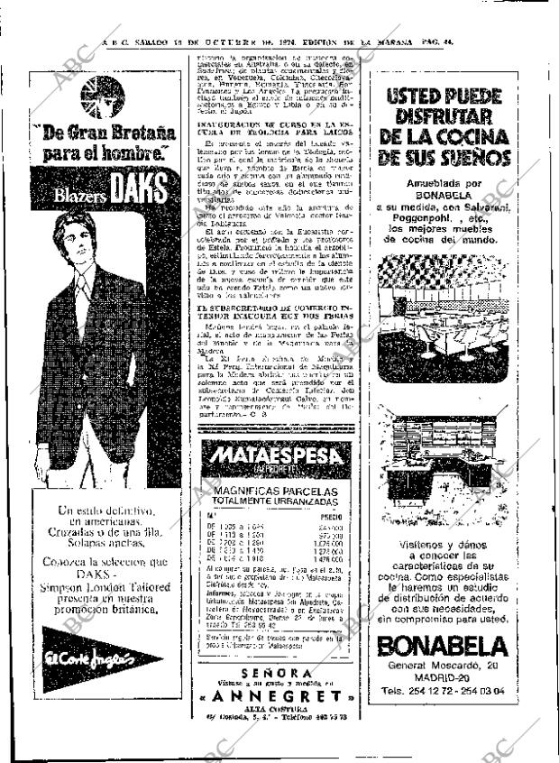 ABC MADRID 19-10-1974 página 44