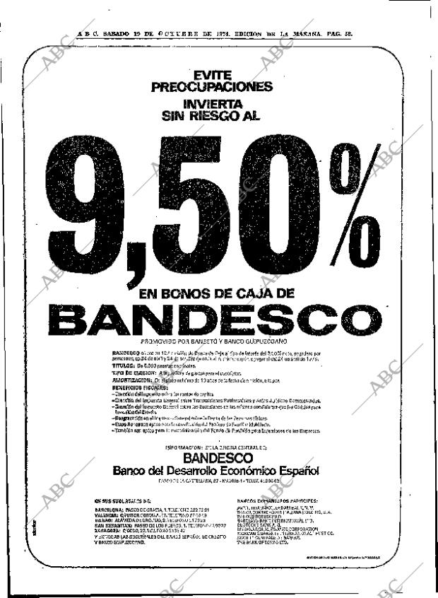 ABC MADRID 19-10-1974 página 58