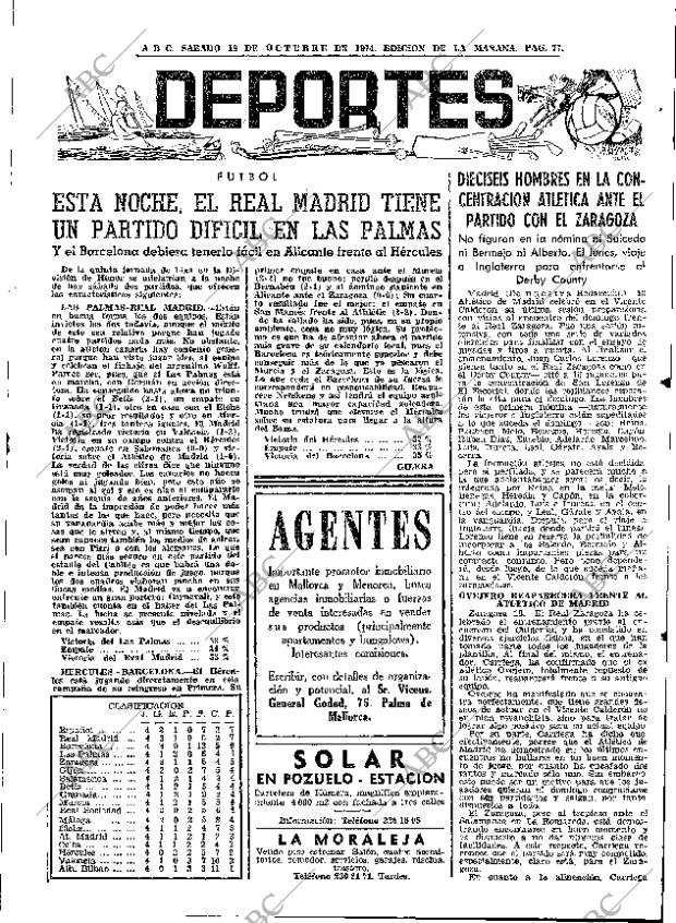 ABC MADRID 19-10-1974 página 77