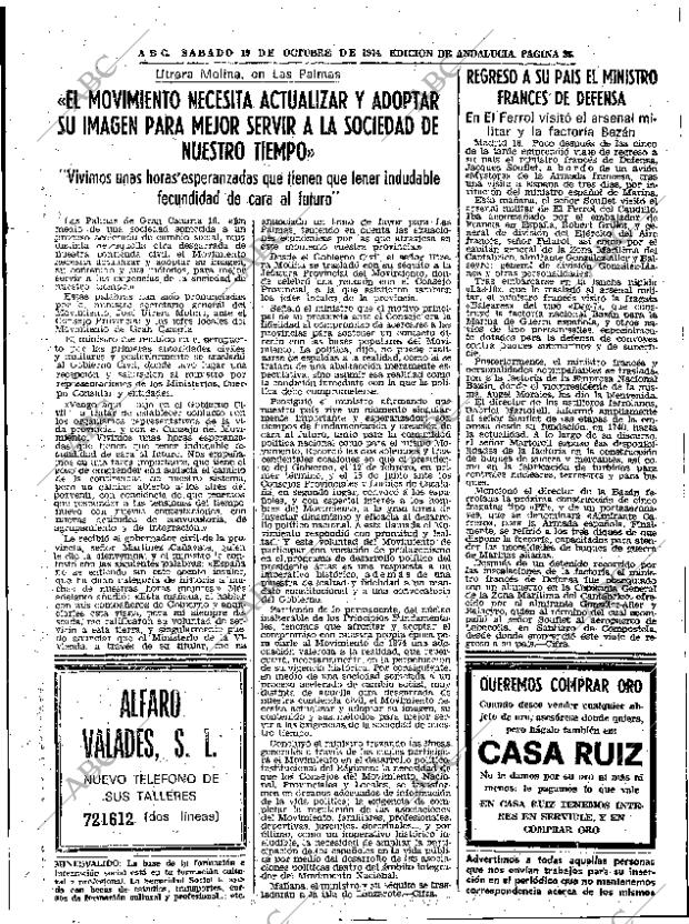 ABC SEVILLA 19-10-1974 página 39