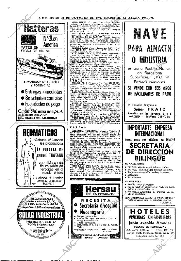 ABC MADRID 24-10-1974 página 100