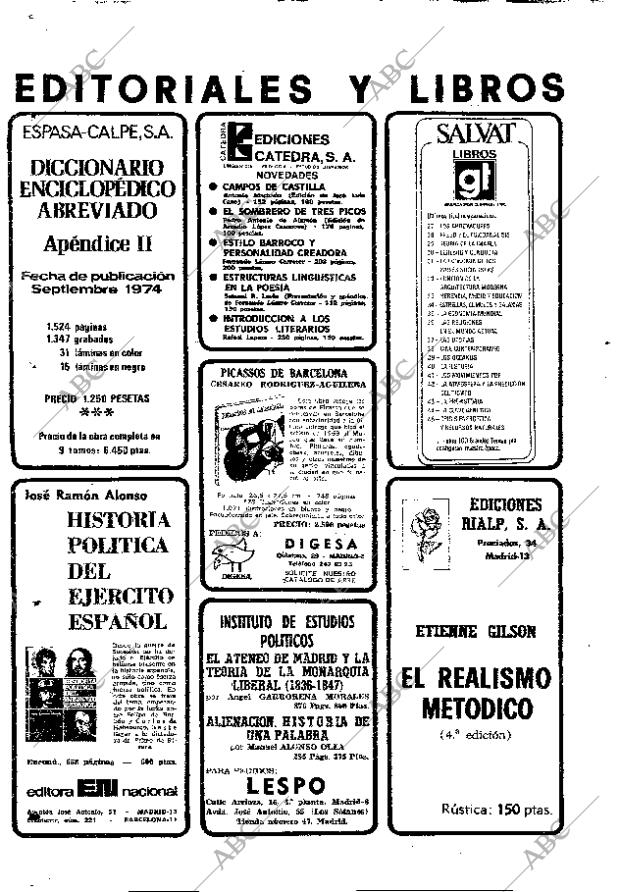 ABC MADRID 24-10-1974 página 138