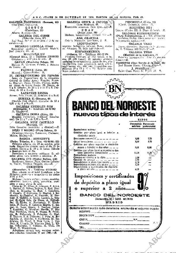 ABC MADRID 24-10-1974 página 67