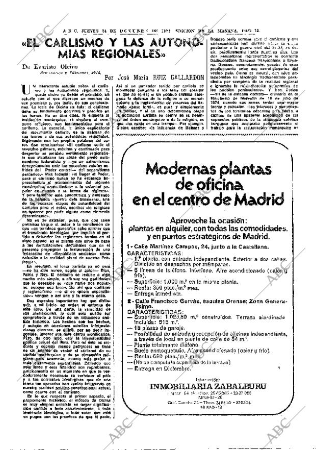 ABC MADRID 24-10-1974 página 71