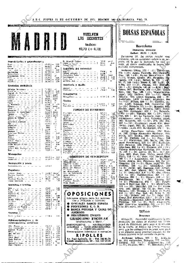 ABC MADRID 24-10-1974 página 77