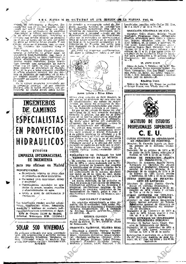 ABC MADRID 24-10-1974 página 90